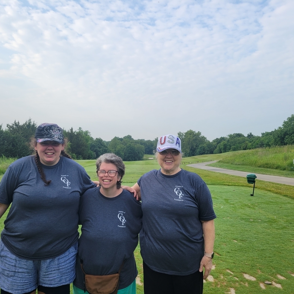 3 service recipients at the annual golf tournament 